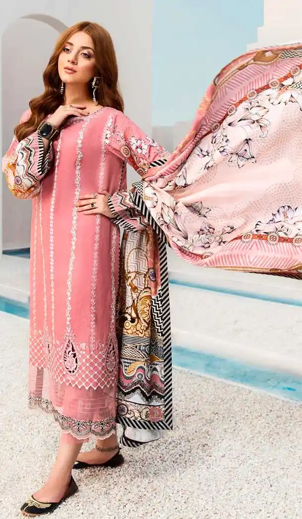 Light Pink Color Jam Silk Party Wear Pakistani Designer Salwar Kameez -799797626