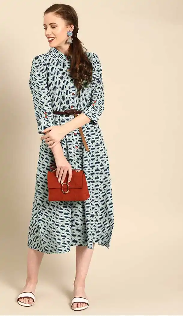 Classy Multi Color Cambric Cotton Casual Party Wear Readymade Kurtis -802497992