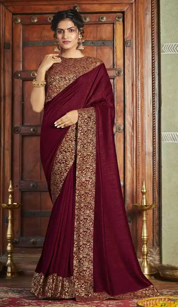 art silk plus size casual sarees usa -pf78197928