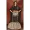Coffee Color Georgette Heavy Designer Traditional Readymade Lehenga -813199074
