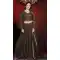Coffee Color Georgette Designer Wedding Party Wear Lehenga -813299088