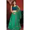 Green Color Banarasi Silk Heavy Designer Readymade Lehenga -813399092