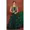 Dark Green Color Georgette Heavy Designer Readymade Lehenga With Jacket -813499111