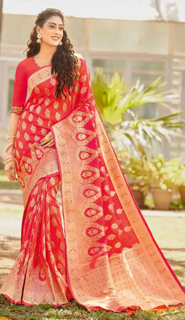 Two Tone Pink Color Silk Designer Traditional Festive Wear Women Saree -813099064