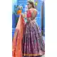 2 Tone Wine Color Banarasi silk Designer Traditional Wear Lehenga Choli -814999236