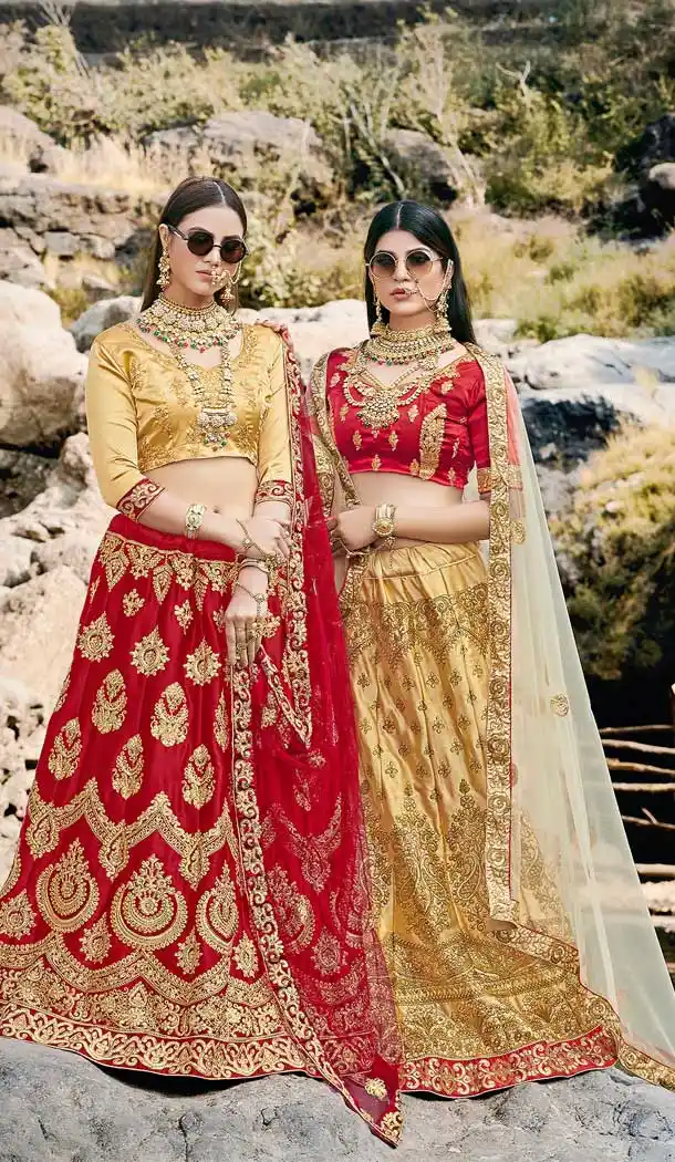 Maroon Color Satin Silk Heavy Designer Party Wear Lehenga Choli -8250100179