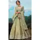Green Color Soft Net Wedding Reception Wear Lehenga Choli -8332100935