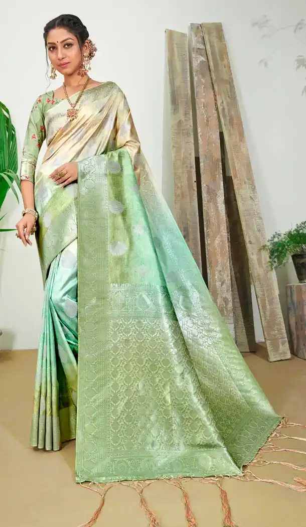 Multi Color Silk Digital Printed Party Wear Festive Wear Saree -8354101171