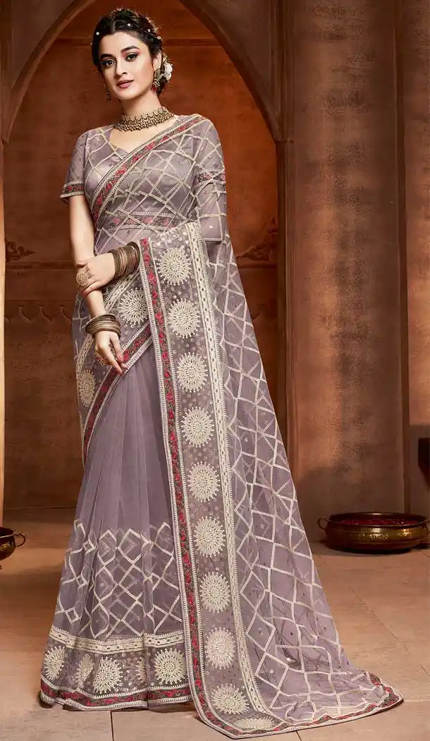 diwali special latest designer net sarees images -8568103222