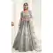 Grey Color Net Designer Bridal Wedding Wear Women Lehenga Choli -8617103724