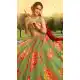 Green Color Pure Organza Traditional Sangeet Wear Lehenga Choli -8747104731