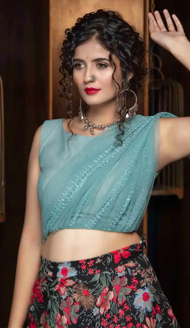 Black Color Crepe Designer Fancy Party Wear Ladies Lehenga Choli -8779105014