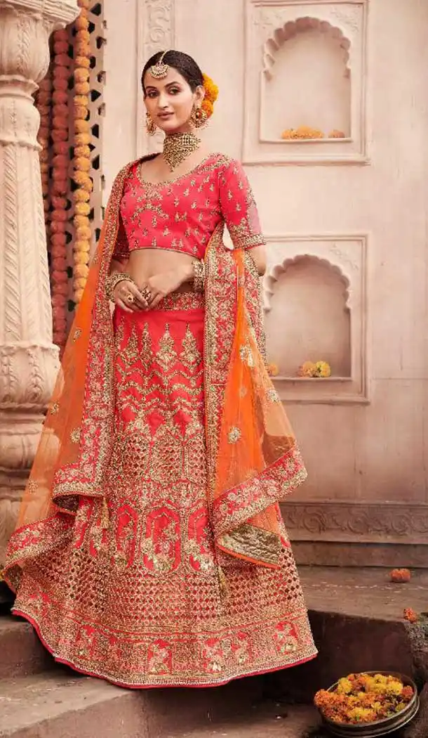 plus size women buy cheap bridal lehenga online india -8847105568