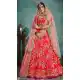 Exquisite Red Color Art Silk Designer Bridal Wedding Wear Lehenga Choli -8907106198