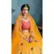 Aesthetic Yellow Color Art Silk Designer Bridal Wedding Wear Lehenga Choli -8907106202