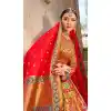banarasi silk bridal lehenga choli designs -8977106860