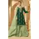 Green Color Faux Georgette Heavy Designer Party Wear Palazzo Suit -9015107437