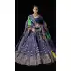 Blue Color Pure Killer Silk Patola Printed Party Wear Lehenga Choli -9126108432