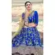 Blue Color Silk Heavy Embroidered Heavy Designer Wear Lehenga Choli -9195109029
