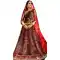 Brown And Red Color Raw Silk Heavy Designer Wedding Wear Lehenga Choli -9216109251