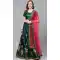 Green Color Satin Embroidery Designer Party Wear Lehenga Choli -9238109433