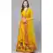 Elegance Mustard Color Silk Blend Embroidery Designer Party Wear Lehenga Choli -9238109452
