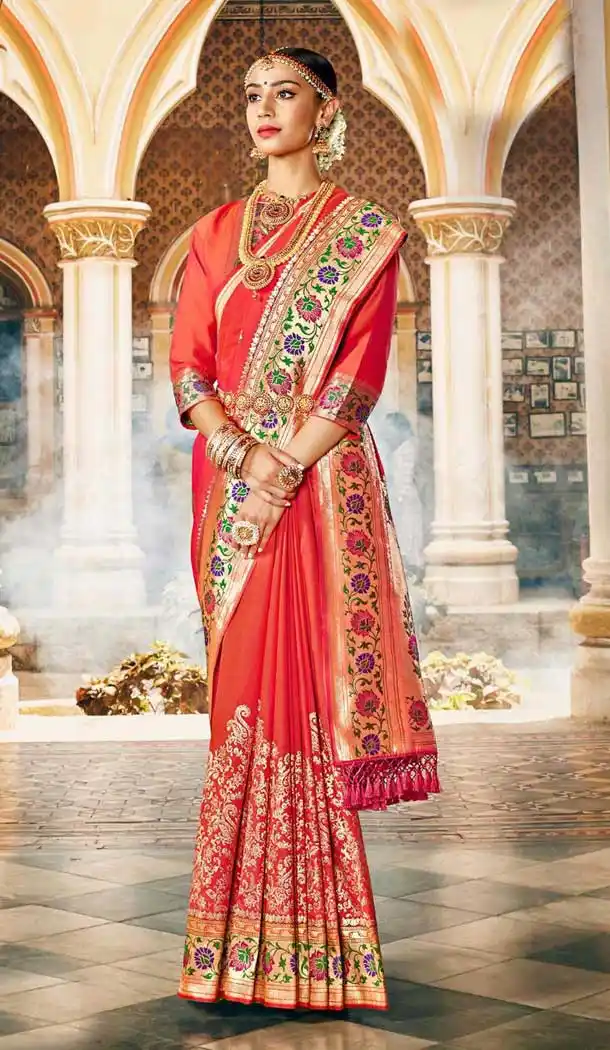 heavy banarasi fancy art silk saree -9314110185