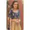 Gold Color Chenni Adda Silk Designer Party Wear Lehenga Choli -9379110798