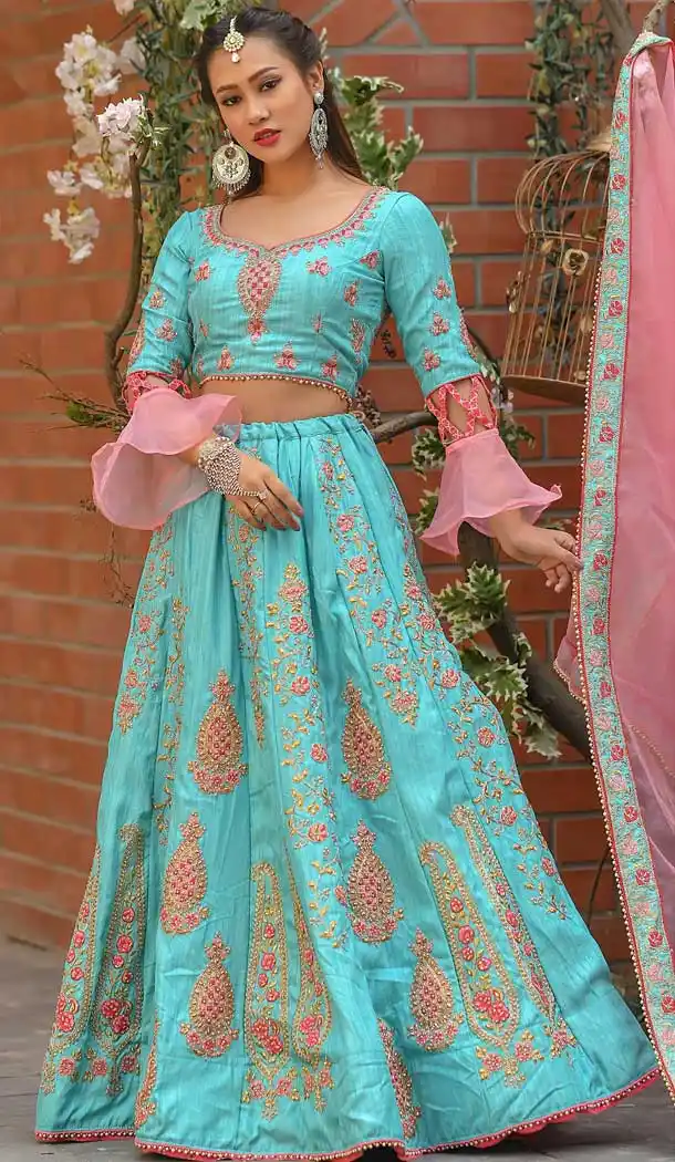 Majesty Color Chenni Adda Silk Designer Party Wear Lehenga Choli -9379110802