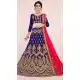 Blue Color Satin Silk Heavy Embroidered Traditional Wear Lehenga Choli -9408110999