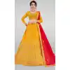 party wear satin silk lehenga new -9408111000