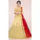 Beige Color Satin Silk Heavy Embroidered Traditional Wear Lehenga Choli -9408111002