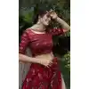 bridal lehenga choli silk crepe design images -9458111429