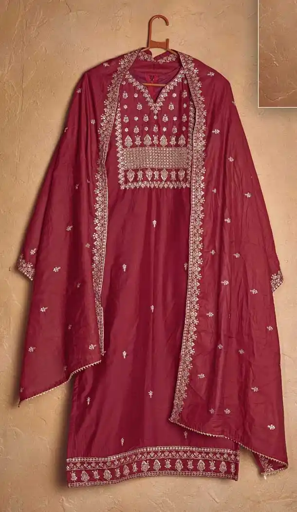 Maroon Color Pure Cotton lawn Casual Office Wear Palazzo Salwar Kameez -9491111728