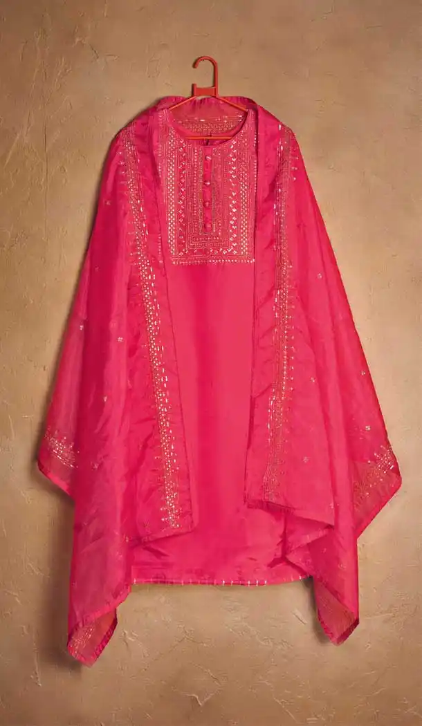 Pink Color Pure Cotton lawn Casual Office Wear Palazzo Salwar Kameez -9491111730