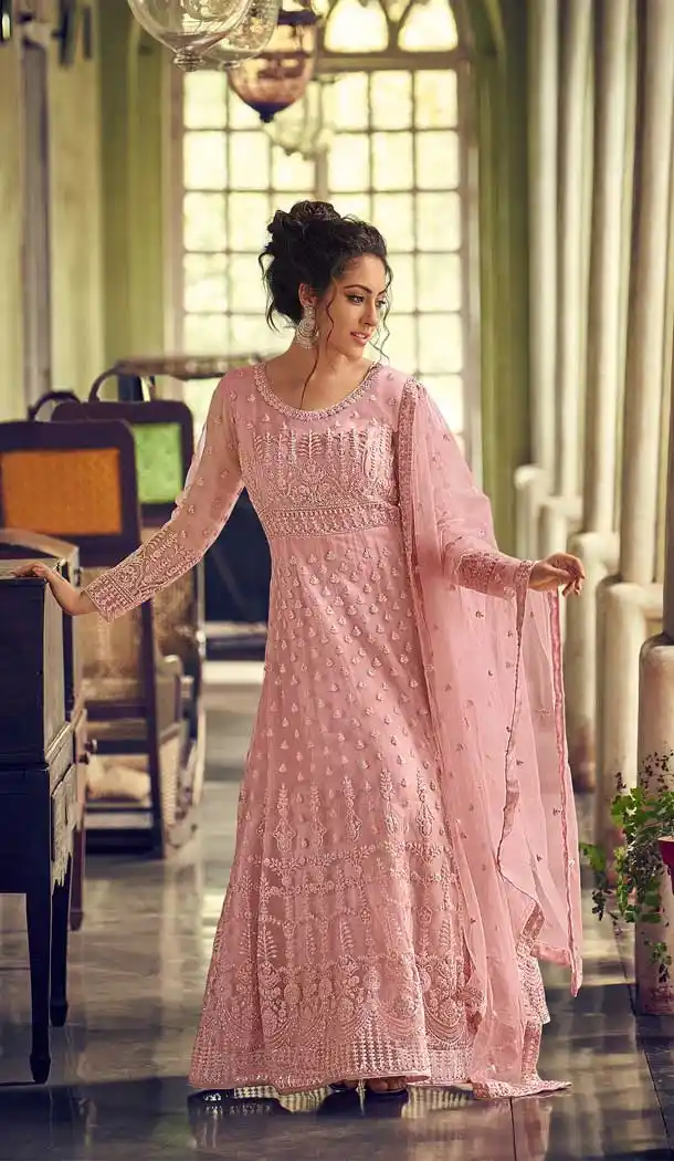 butterfly net anarkali salwar kameez design -9522111935