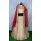 Attractive Cream Color Satin Silk Heavy Designer Wedding Wear Lehenga Choli -9552112274