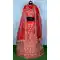 Chic Red Color Satin Silk Heavy Designer Wedding Wear Lehenga Choli -9552112278