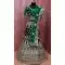 Cobalt Green Color Velvet Heavy Designer Sangeet Ceremony Wear Lehenga Choli -9555112309