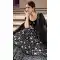 Black Color Soft Net Designer Bridal Sangeet Wear Lehenga Choli -9564112362