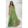 bridal banarasi silk saree blouse designs images -9629113040