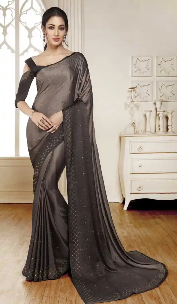 Adorable Multi Color Satin Designer Party Wear Fancy Saree Blouse -9640113163