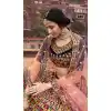 navy blue plus size bridal wedding lehengas -9641113171