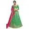 Green Color Satin Silk Traditional Party Wear Designer Lehenga Choli -9693113847