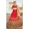 Elegant Red Color Silk Traditional Sangeet Mehendi Wear Lehenga Choli -969511864
