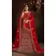 Fascinating Red Color 9000 Velvet Bridal Wedding Wear Premium Lehenga Choli -9707114059