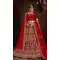 Attractive Red Color 9000 Velvet Bridal Wedding Wear Premium Lehenga Choli -9707114063