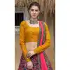 art silk party wear lehenga and crop top -9708114066