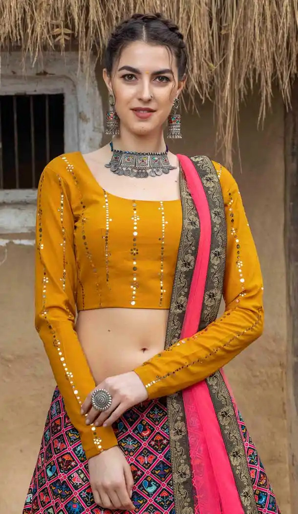 Classy Black Color Art Silk Designer Traditional Party Wear Lehenga Choli -9708114066