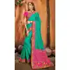 bridal wedding saree satin party wear -9807115290